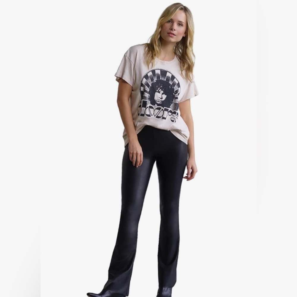 COMMANDO  
Ships and sold by Linz Shop   
Faux Leather Flared Legging In Black